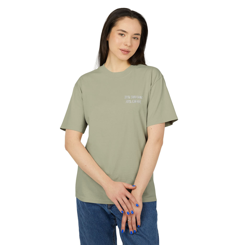 70% Coffee Heavyweight Oversized Tee- Unisex