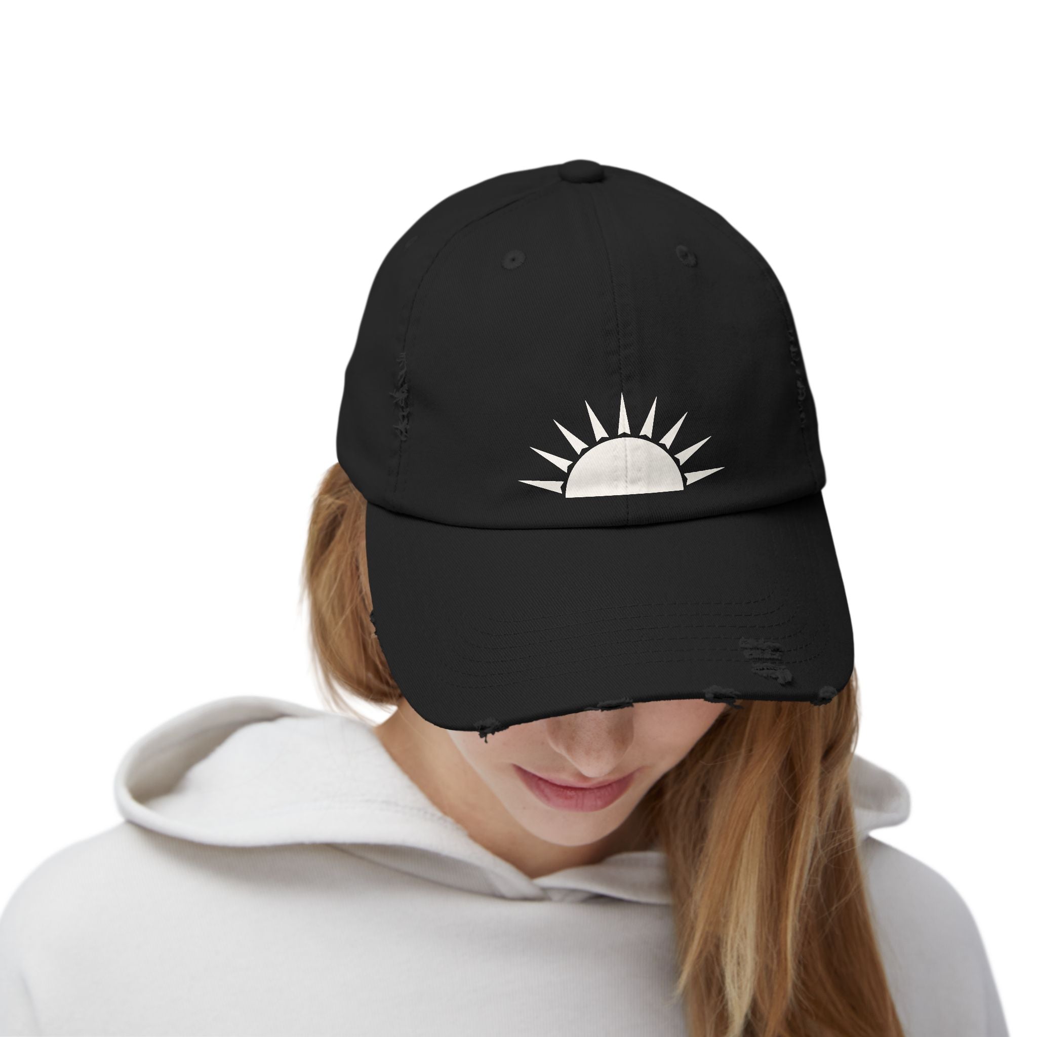 Distressed Sunrise Cap