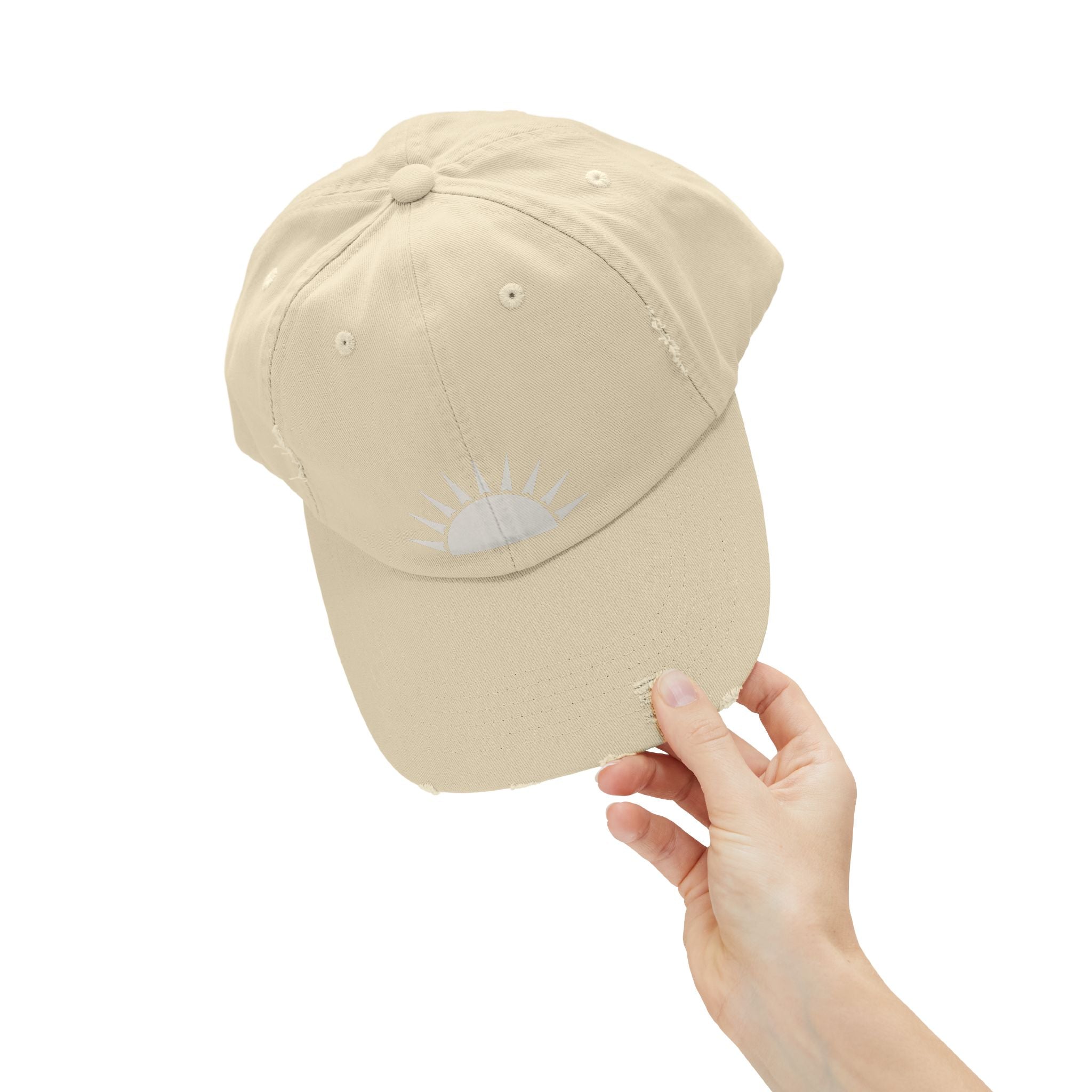 Distressed Sunrise Cap