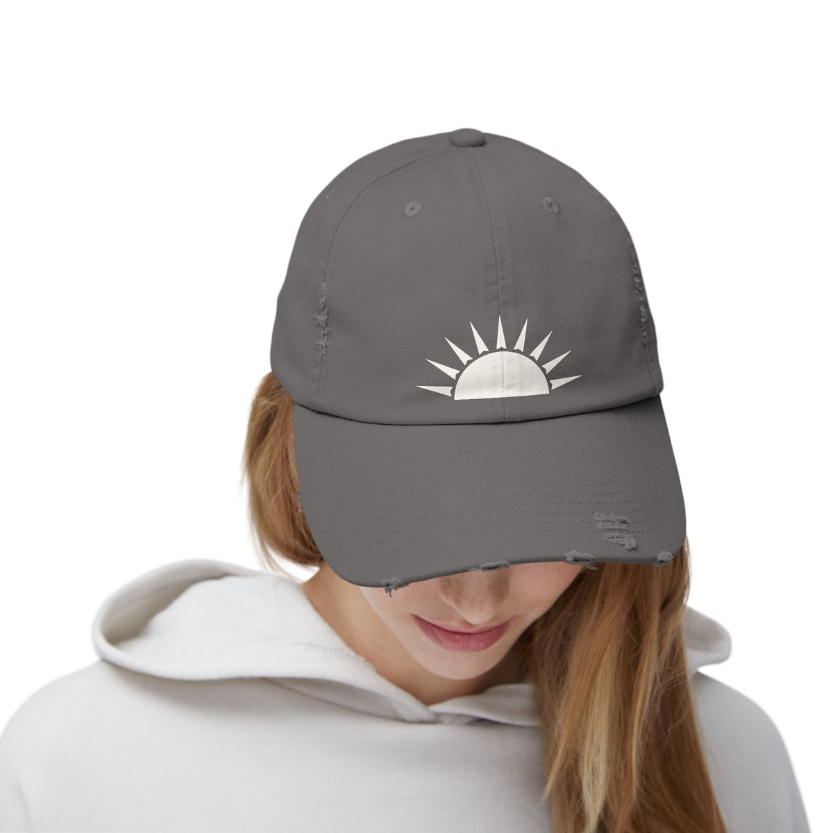 Distressed Sunrise Cap