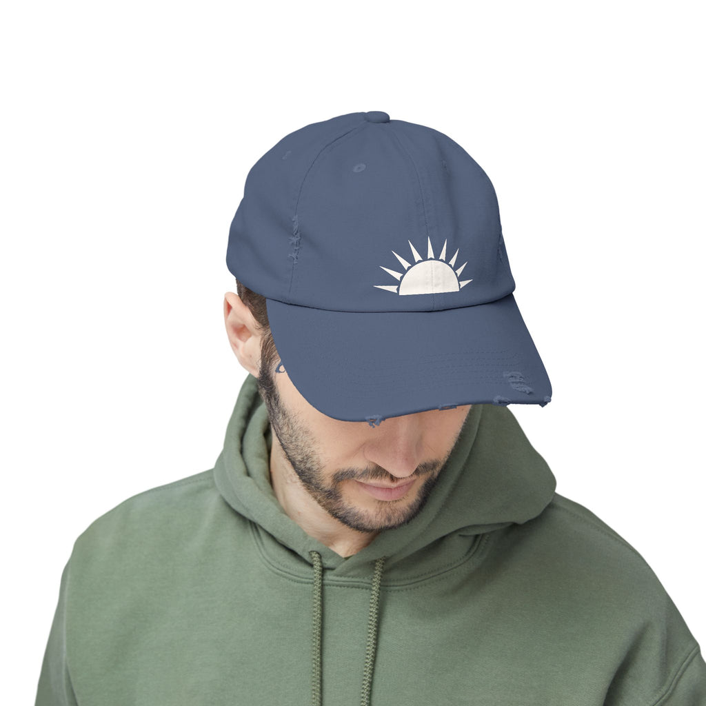 Distressed Sunrise Cap