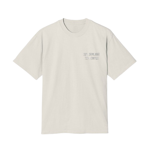 70% Coffee Heavyweight Oversized Tee- Unisex