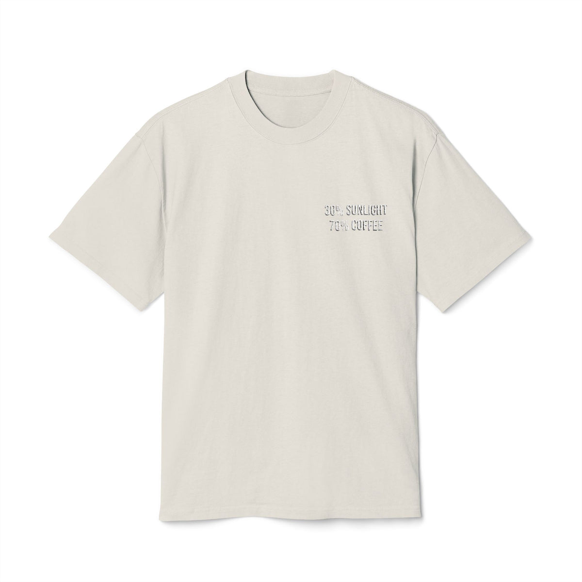 70% Coffee Heavyweight Oversized Tee- Unisex
