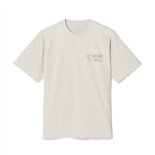 70% Coffee Heavyweight Oversized Tee- Unisex