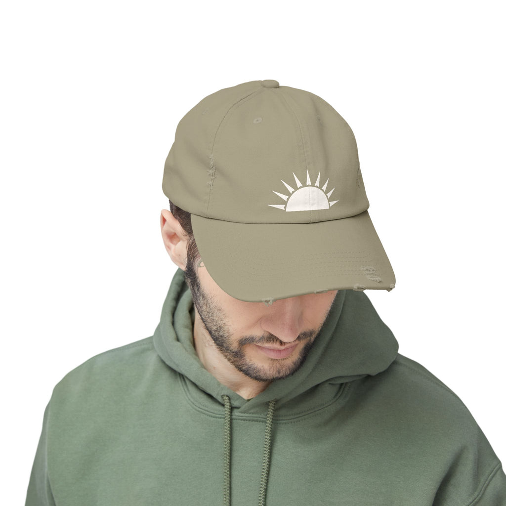 Distressed Sunrise Cap