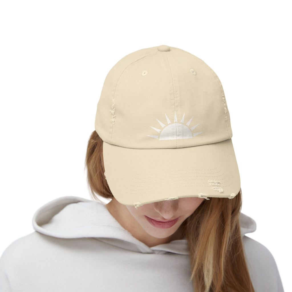 Distressed Sunrise Cap