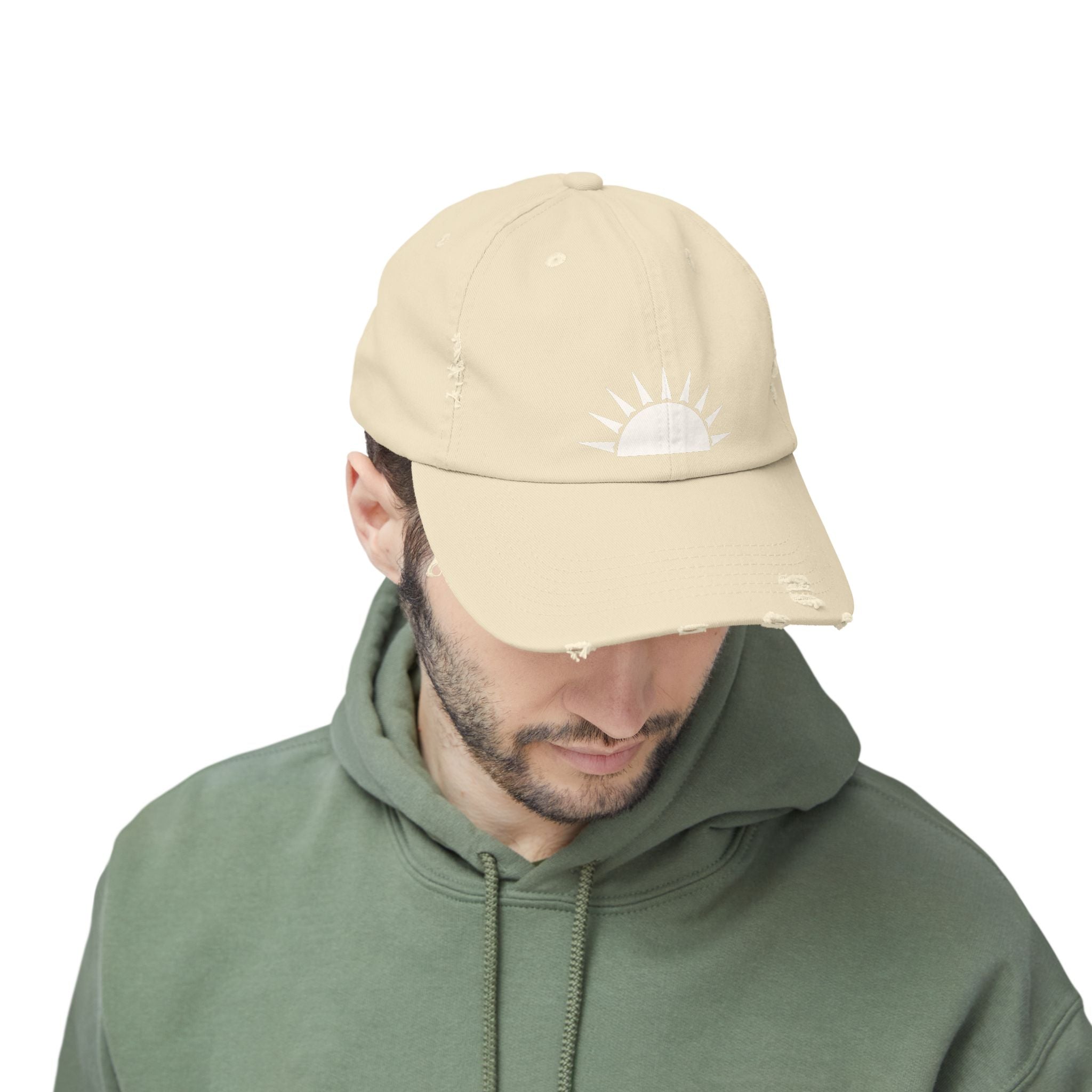 Distressed Sunrise Cap