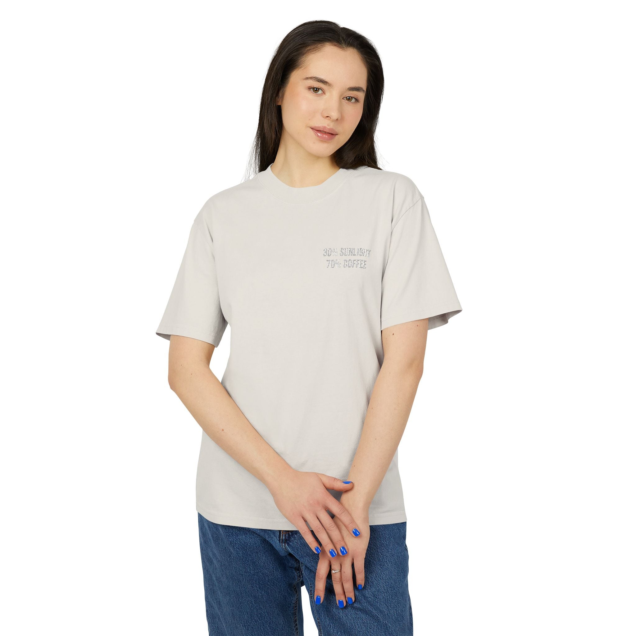 70% Coffee Heavyweight Oversized Tee- Unisex