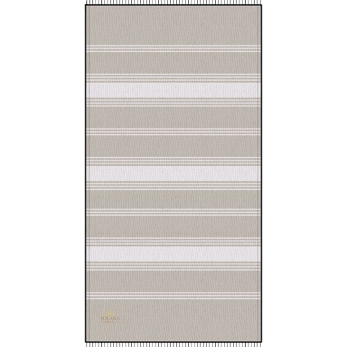 Solara Striped Beach Throw — Lightweight Turkish-Style Towel