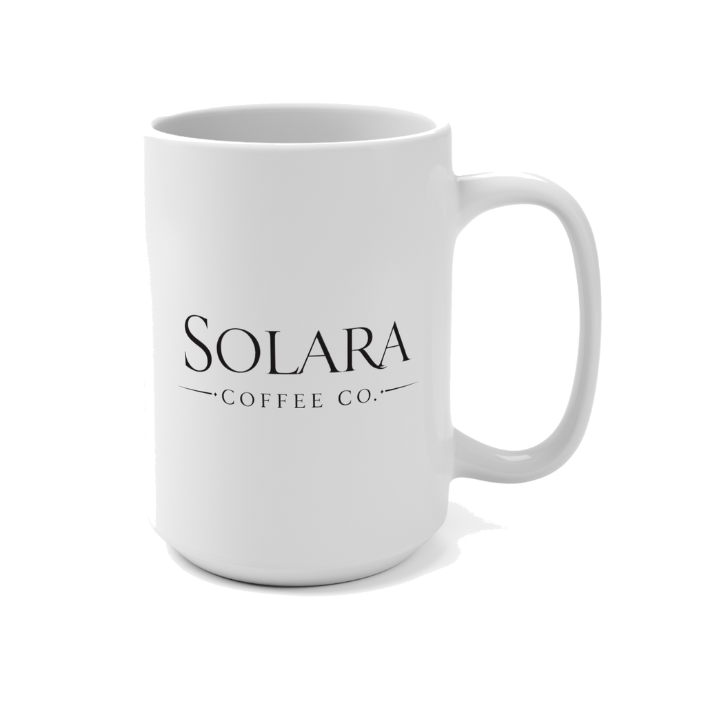 Solara Coffee Co. 15oz Ceramic Mug - White
