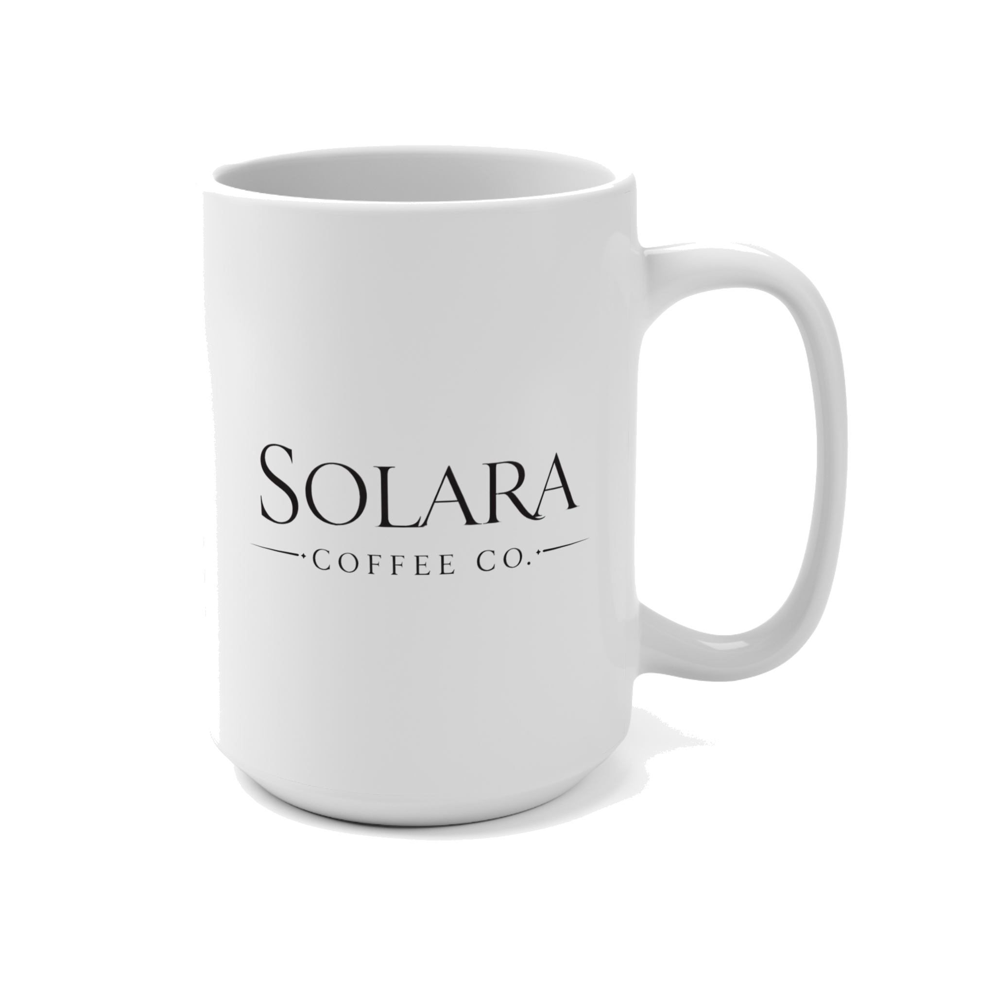 Solara Coffee Co. 15oz Ceramic Mug - White