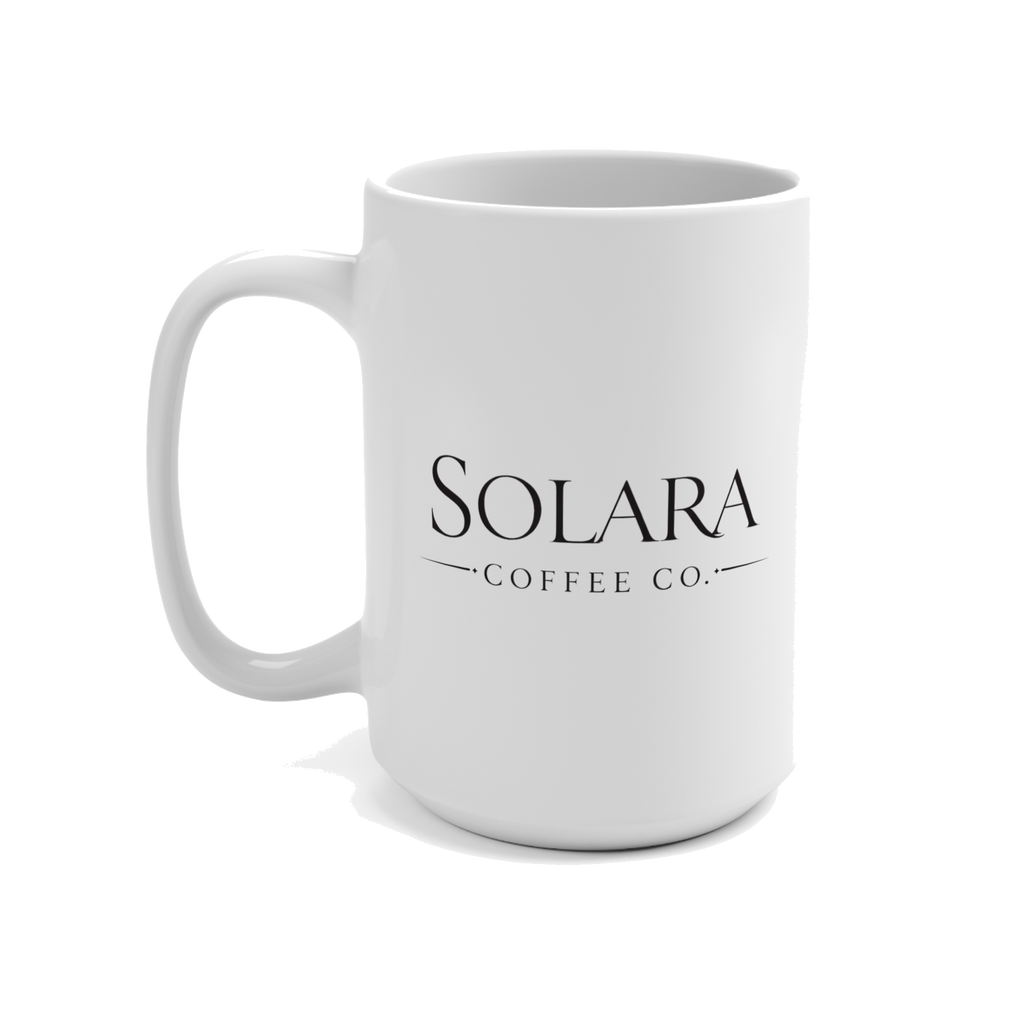 Solara Coffee Co. 15oz Ceramic Mug - White