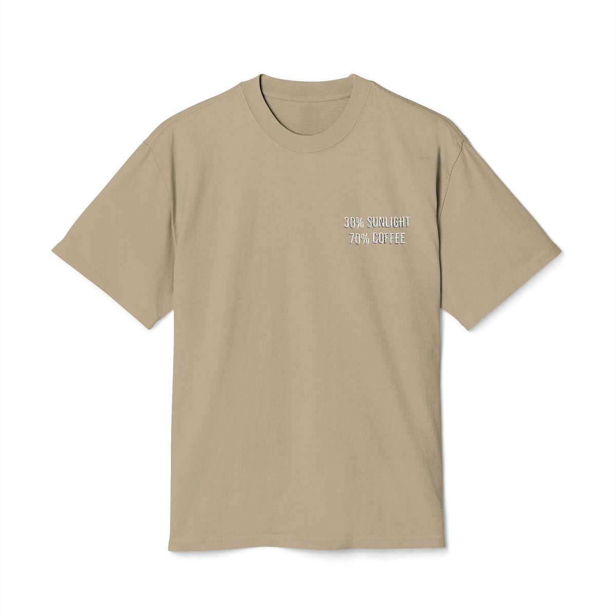 70% Coffee Heavyweight Oversized Tee- Unisex