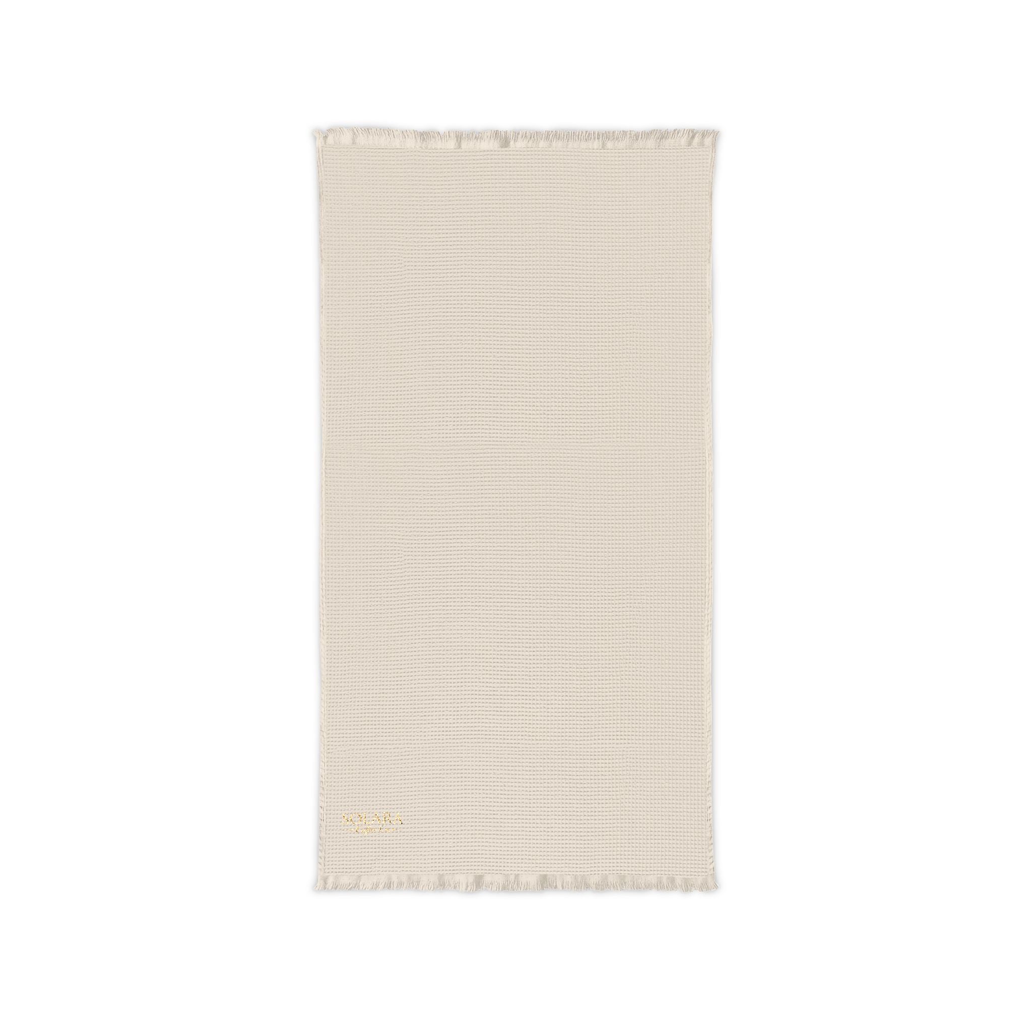 Embroidered Cotton Waffle Throw Blanket