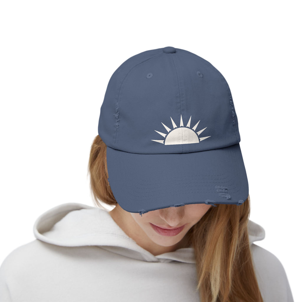 Distressed Sunrise Cap