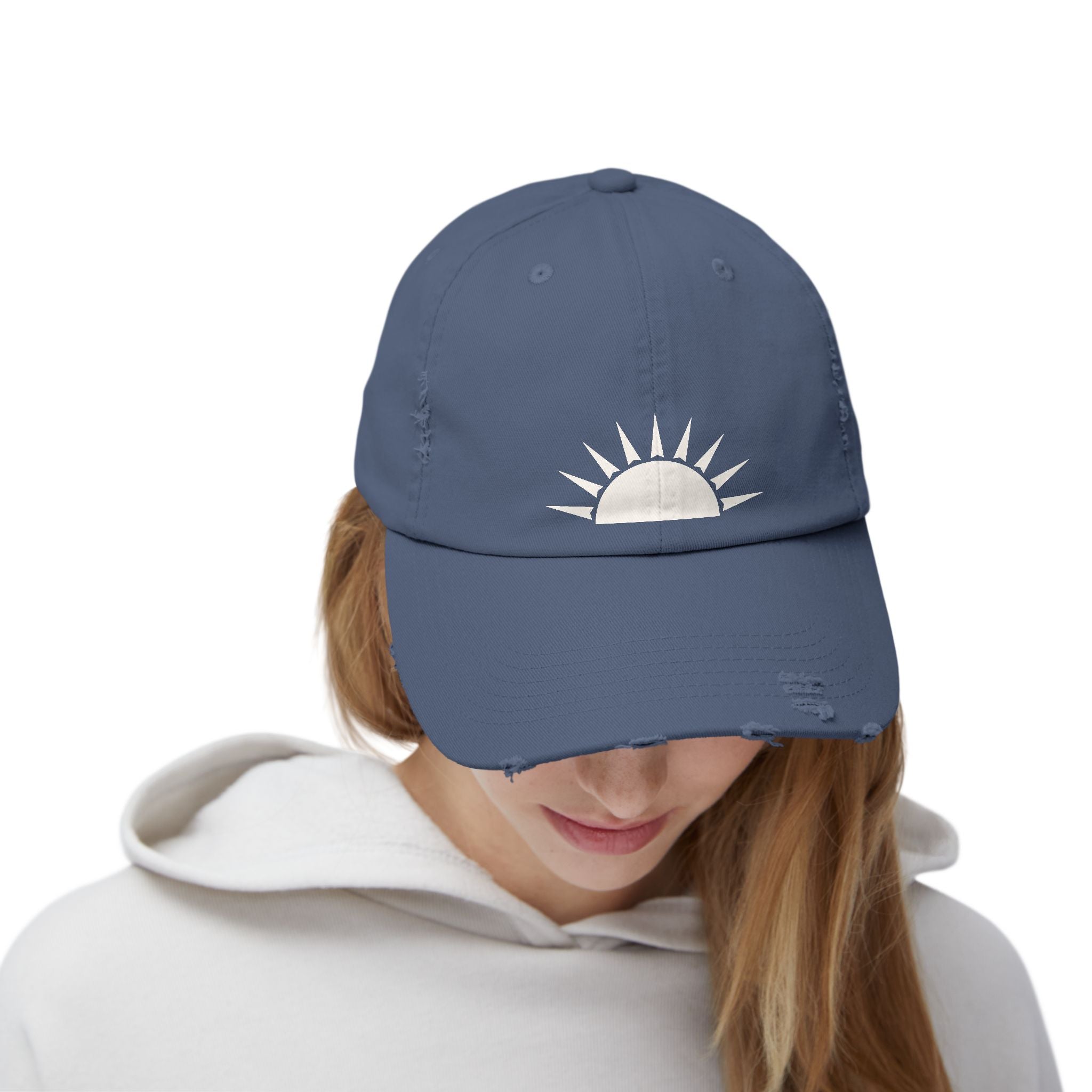 Distressed Sunrise Cap