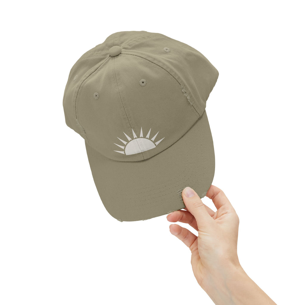 Distressed Sunrise Cap