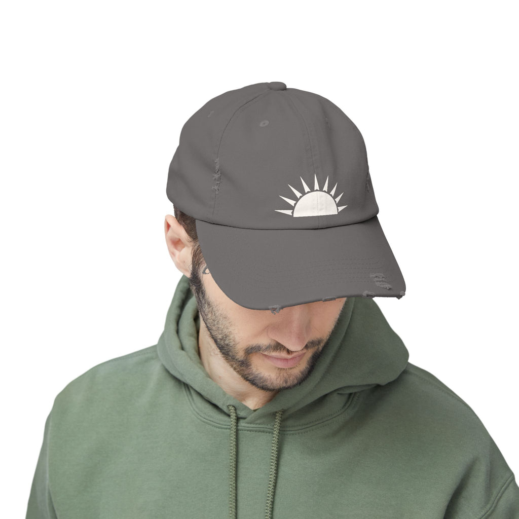 Distressed Sunrise Cap