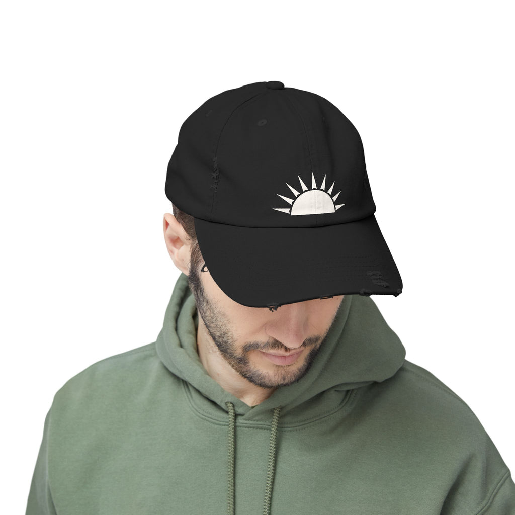Distressed Sunrise Cap
