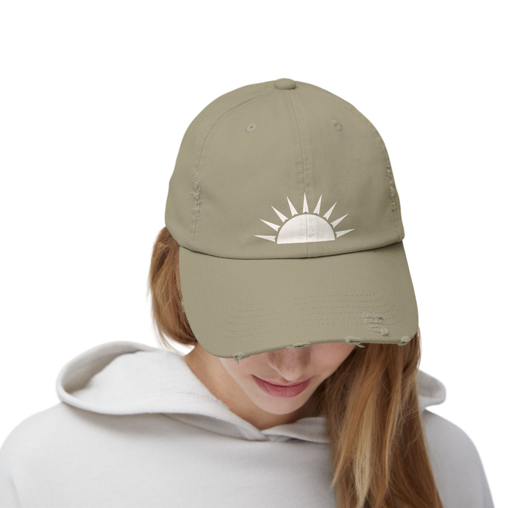Distressed Sunrise Cap