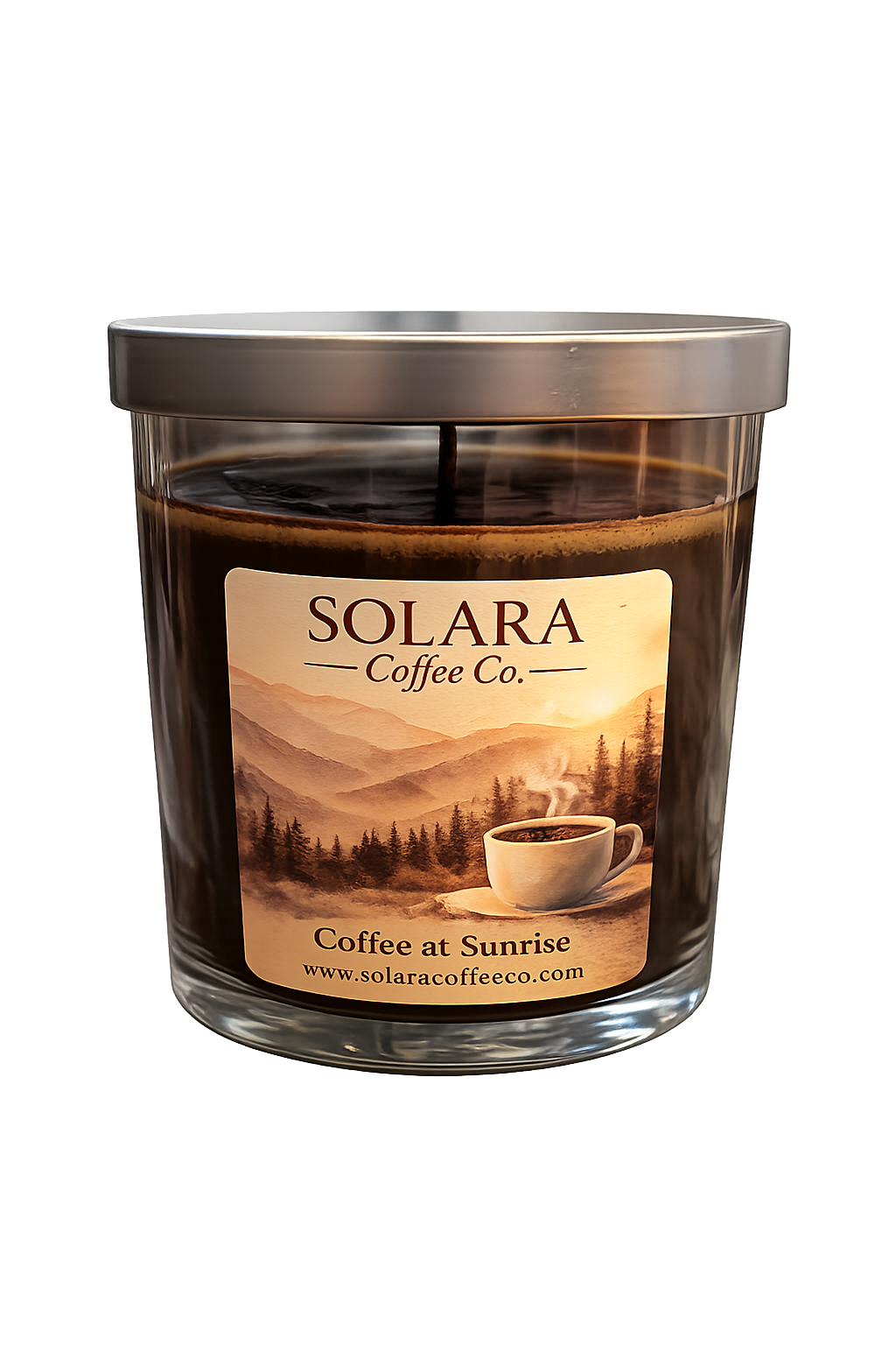 Solara Coffee Scented Candle by Shining Sol Candle Co