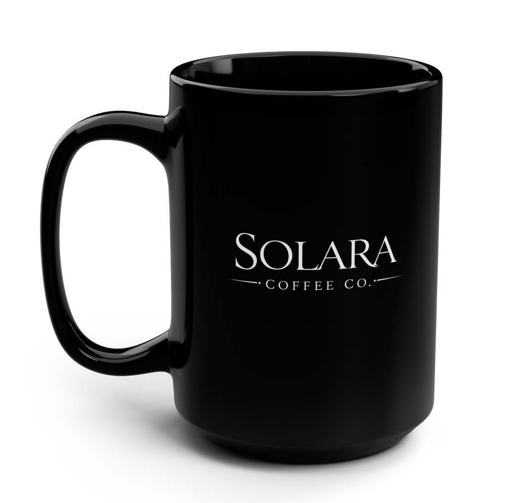 Solara Coffee Co. 15oz Ceramic Mug - Black
