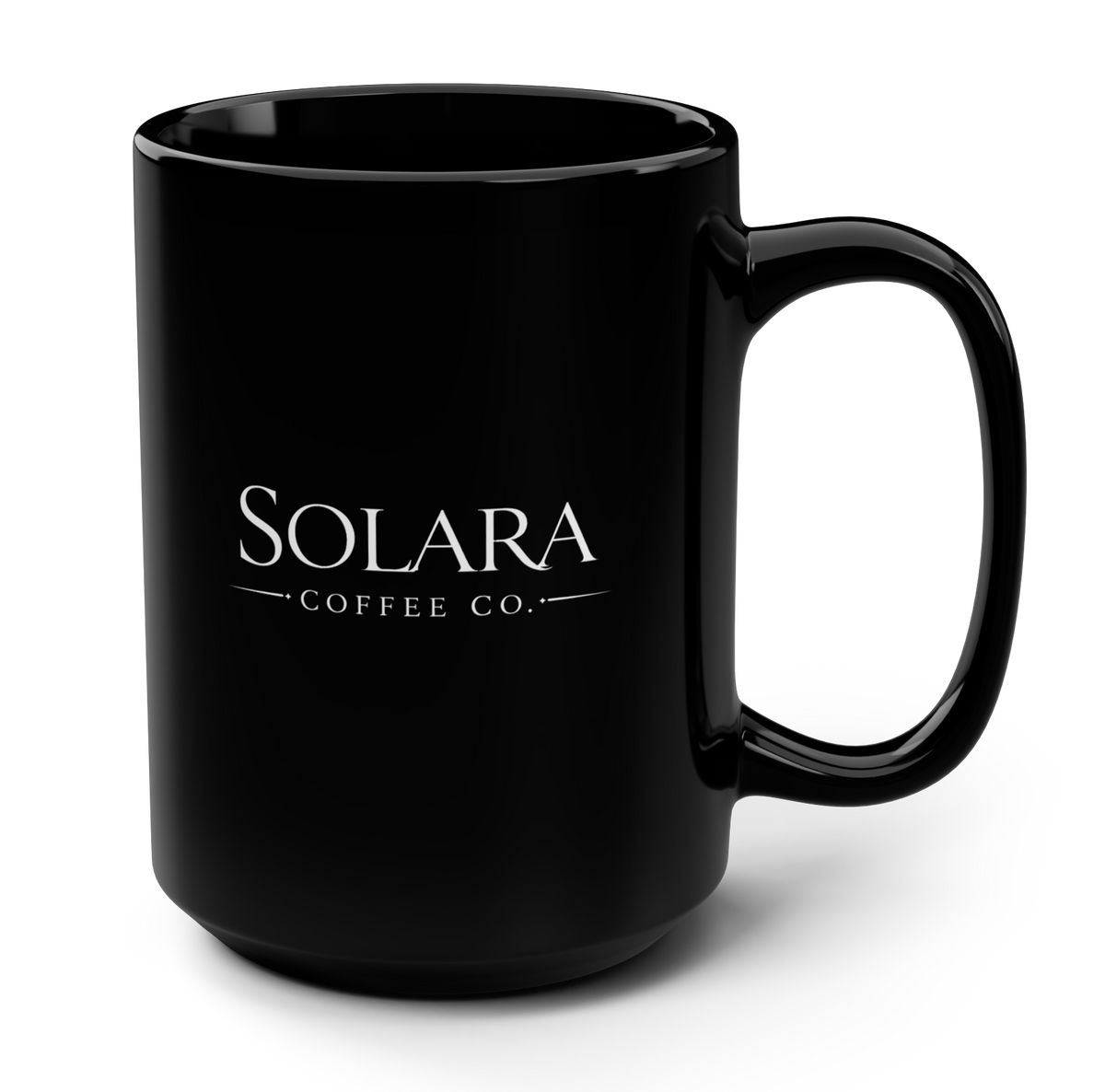 Solara Coffee Co. 15oz Ceramic Mug - Black